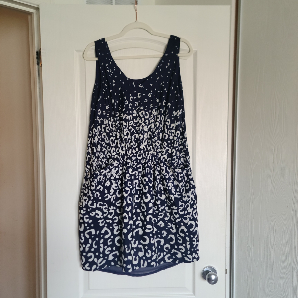 NWT Joe Fresh Blue Scoop Neck Sleeveless Mini Sundress